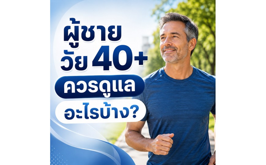 ผู้ชายวัย 40+ ควรดูแลสุขภาพอะไรบ้าง?
