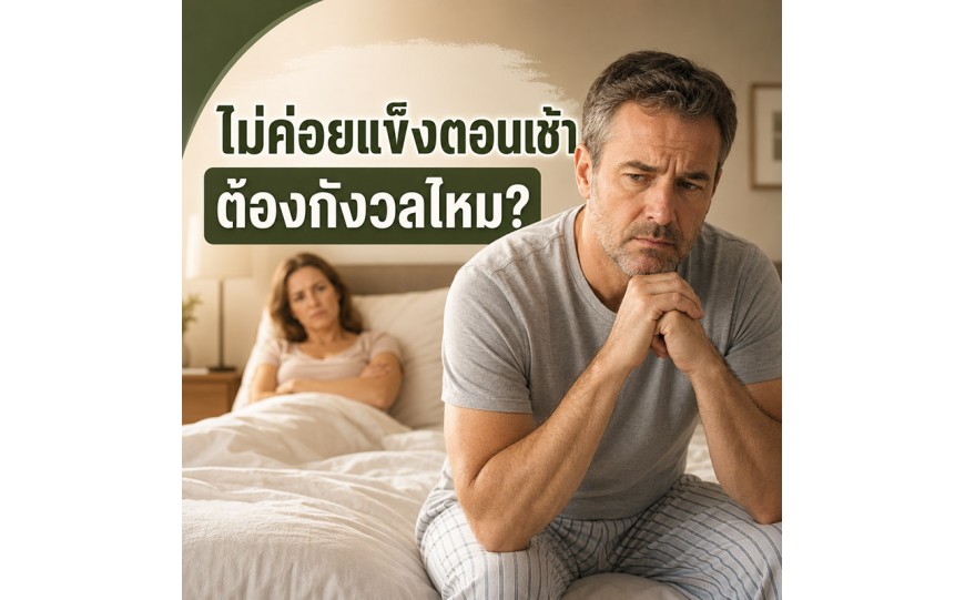 ผู้ชายตื่นมาแล้วไม่ค่อยแข็งตัวตอนเช้า ต้องกังวลไหม?